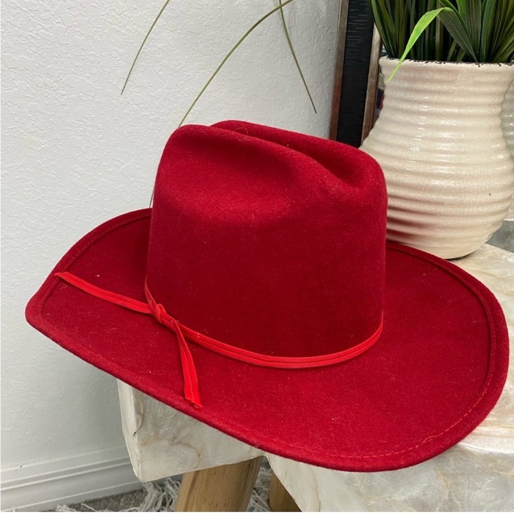 Classic Red Women's Cowboy Hat